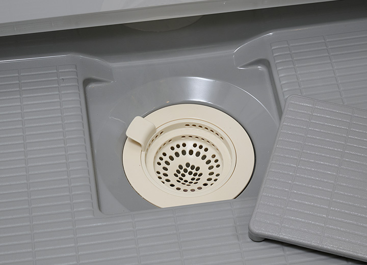 お手入れ簡単排水口